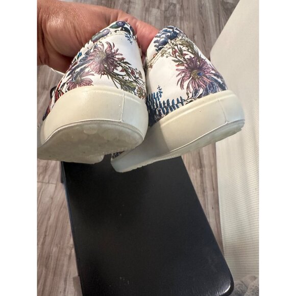Ecco Kristjana Williams Floral  White Leather Womens Sneakers 40 EU / 9-9.5 US - Picture 5 of 14